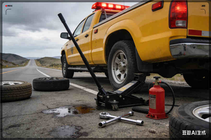 双塔区爆胎道路救援-汽车换轮胎