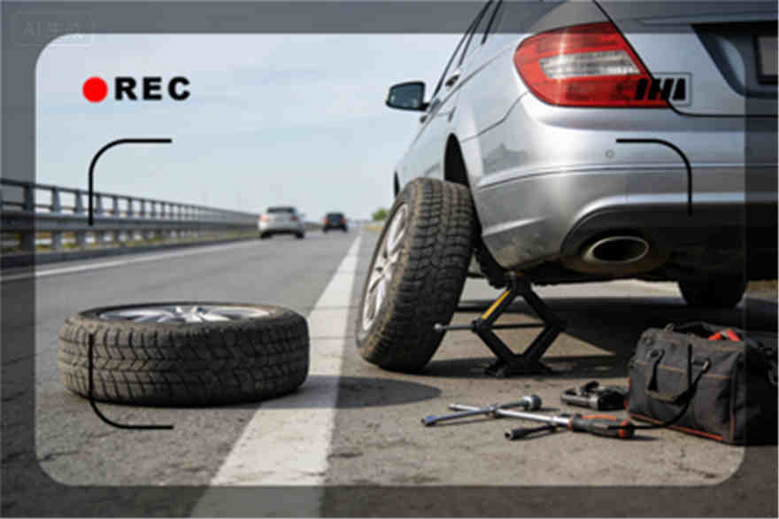 双塔区高速公路爆胎-汽车换轮胎